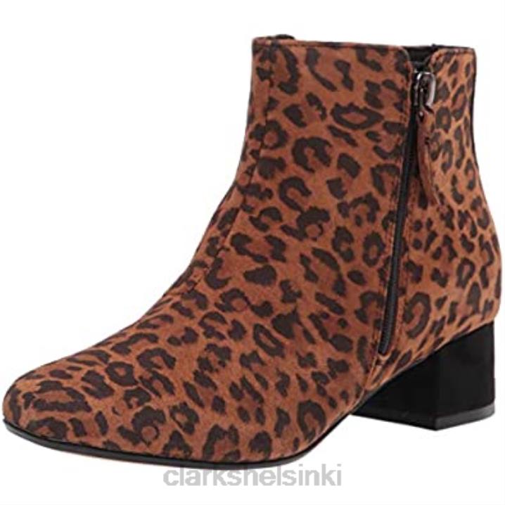 tummanruskea leopardin mokka clarks naisten marilyn beth -nilkkurit Clarks naiset 2DHN1728 tummanruskea leopardinahka