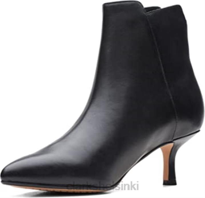 violetti 55 vetoketju musta croc mokka/nahka naisten korkokengät nilkkurit clarks musta Clarks naiset 2DHN2941 musta