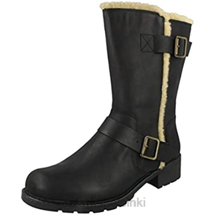 musta nahkainen clarks naisten orinoco art-saappaat Clarks naiset 2DHN579 musta nahka