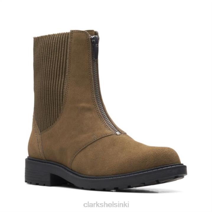 tumma oliivi mokkanahka clarks orinoco2 ylös Clarks naiset 2DHN6131 tumma oliivi mokka