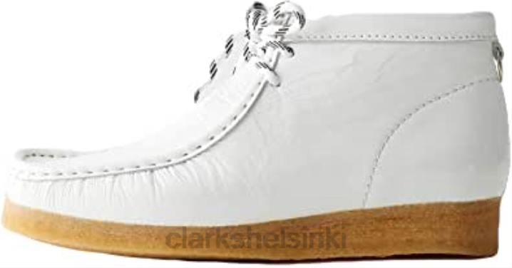 clarks naisten alkuperäiset wallabee saappaat valkoinen patentti Clarks naiset 2DHN66 valkoinen patentti