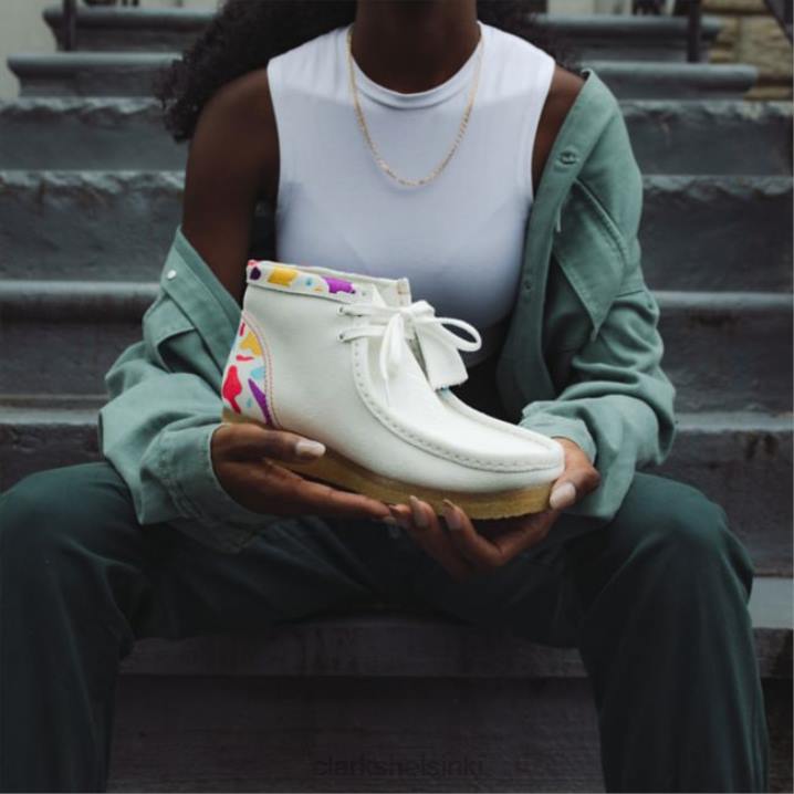 wallabee boot white combi white combi clarks Clarks naiset 2DHN6070 valkoinen yhdistelmä