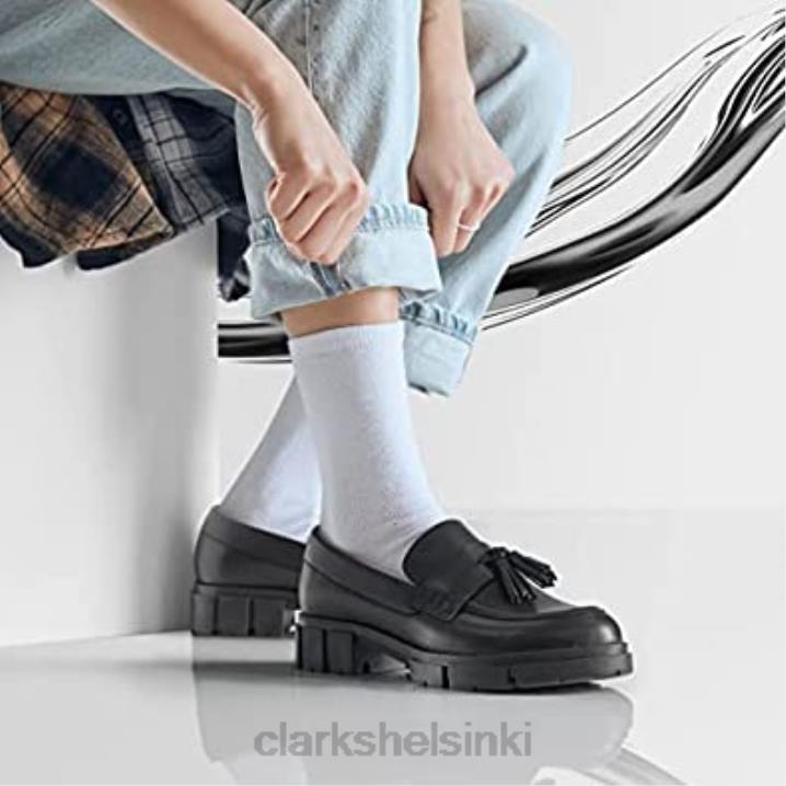 clarks black teala loafer nahkakengät Clarks sukupuolineutraali 2DHN2738