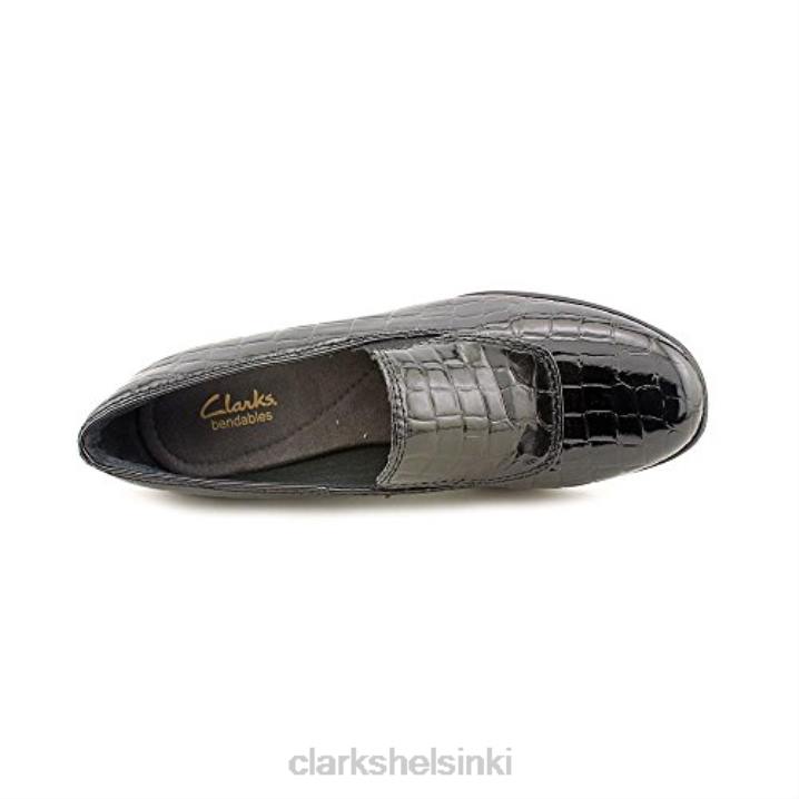 clarks mustat kiilakorkoiset verkkokengät Clarks sukupuolineutraali 2DHN257