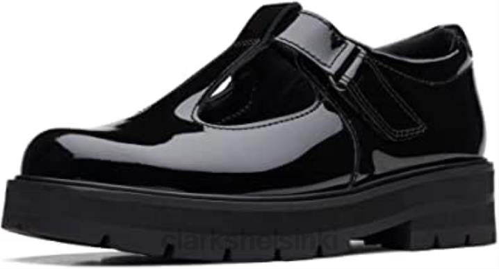 clarks prague brill vanhemmat nahkakengät mustat Clarks sukupuolineutraali 2DHN35