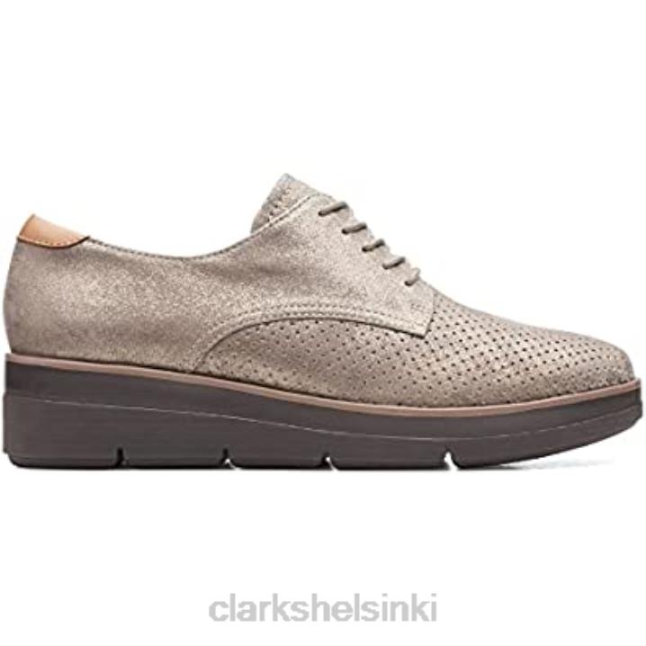 platinametalliset shayllace nahkakengät clarksissa Clarks sukupuolineutraali 2DHN1188 platina metallia