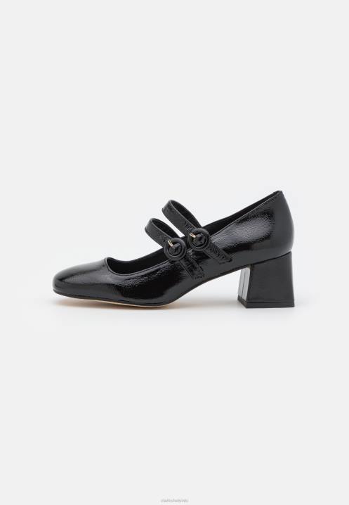 Klassiset clarks noir chica -korkokengät Clarks sukupuolineutraali 2DHN7049 noir