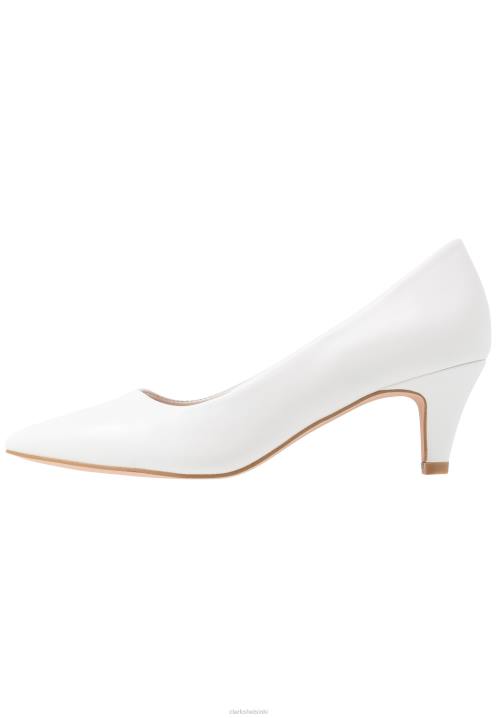 muodikkaat valkoiset clarks klassiset korkokengät Clarks sukupuolineutraali 2DHN7024 valkoinen