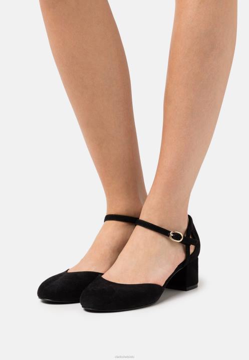 nahkaiset klassiset korkokengät mustat clarks Clarks sukupuolineutraali 2DHN7014 musta