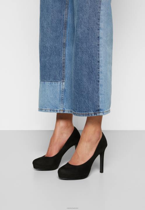 clarks mustat korkokengät Clarks sukupuolineutraali 2DHN7052 musta