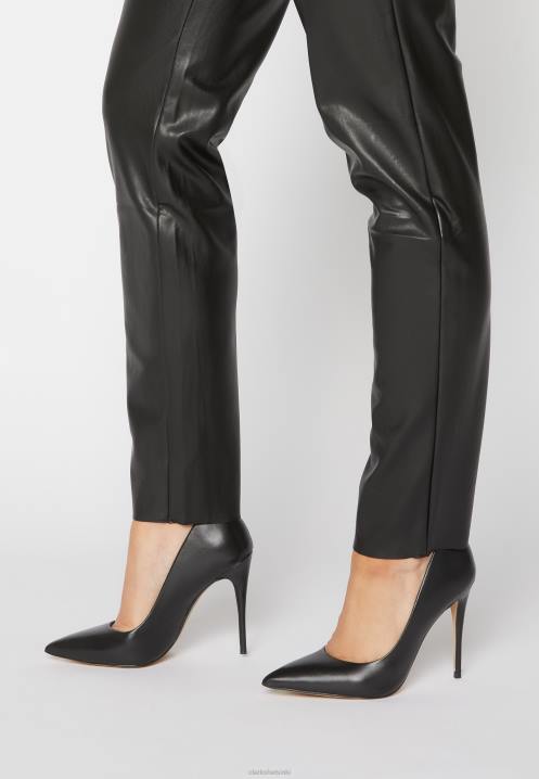 mustat clarks cassedy-korkokengät Clarks sukupuolineutraali 2DHN6979 musta