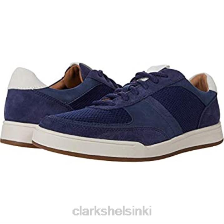 clarks bizby pitsi tummansininen mokkanahka combi Clarks sukupuolineutraali 2DHN1946 tummansininen mokkanahkayhdistelmä