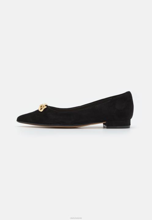 clarks black laina balettipumput Clarks sukupuolineutraali 2DHN7057 musta