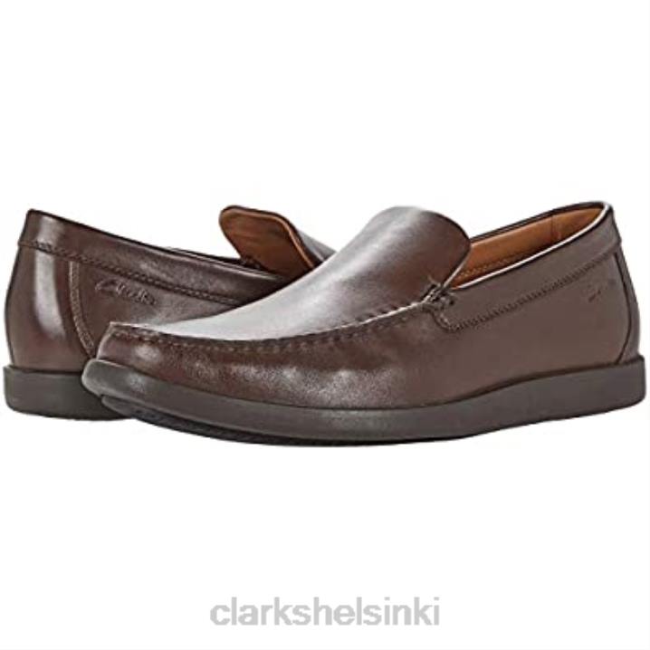 clarks ferius creek tummanruskeaa nahkaa Clarks sukupuolineutraali 2DHN1994 tummanruskeaa nahkaa