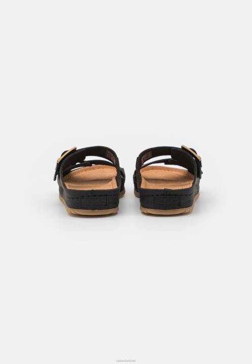 mustat clarks brookleigh aurinkotossut Clarks sukupuolineutraali 2DHN6952 musta