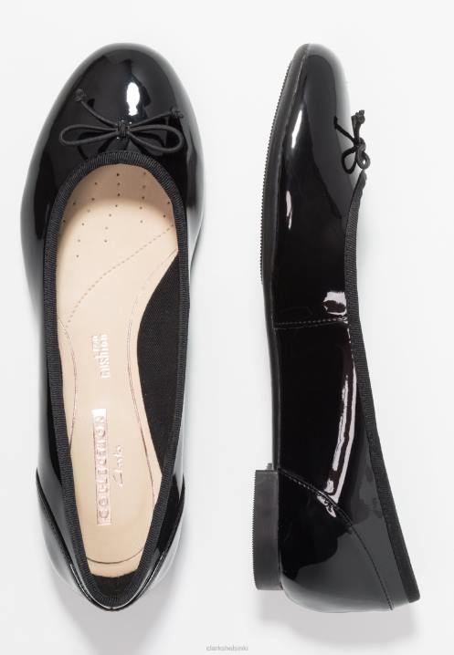 mustat clarks couture bloom -balettipumput Clarks sukupuolineutraali 2DHN7056 musta