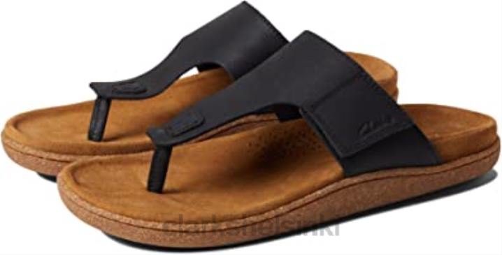 pilton post clarks mustaa nahkaa Clarks sukupuolineutraali 2DHN2781