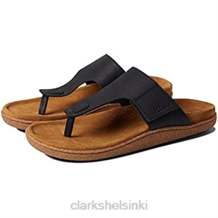pilton post clarks mustaa nahkaa Clarks sukupuolineutraali 2DHN2781