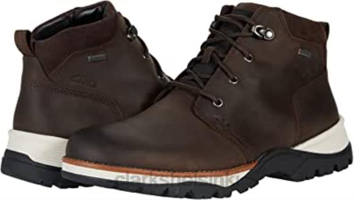 tummanruskea öljyinen nahka topton mid gtx clarks Clarks sukupuolineutraali 2DHN1156 tummanruskea öljyinen nahka