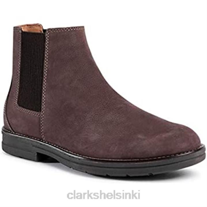 tummanruskea nubuck clarks -kieltolaja Clarks sukupuolineutraali 2DHN24 tummanruskea nubukki