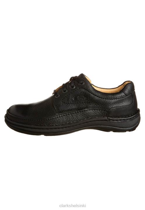 black clarks nature kolme rentoa nauhaa Clarks sukupuolineutraali 2DHN7160 musta