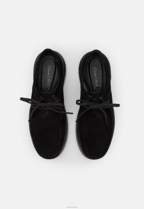black court lite wally lace-ups clarks Clarks sukupuolineutraali 2DHN7148 musta