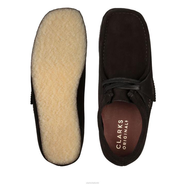 clarks wallabee nauhanauhat mustat Clarks sukupuolineutraali 2DHN6946 musta
