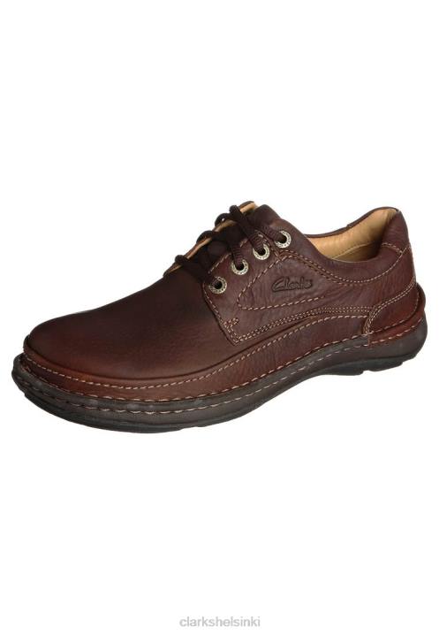 luonto kolme casual lace-ups clarks mahago ny Clarks sukupuolineutraali 2DHN7157 mahagony