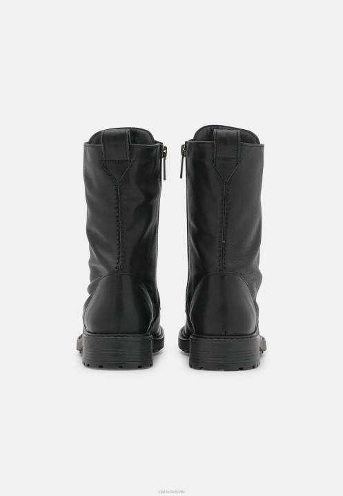 Orinoco-tyyliset nauhalliset nilkkurit clarks black Clarks sukupuolineutraali 2DHN7061 musta