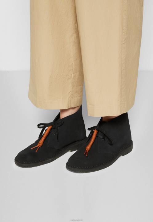 clarks black desert boot rennot nauhat Clarks sukupuolineutraali 2DHN6921 musta