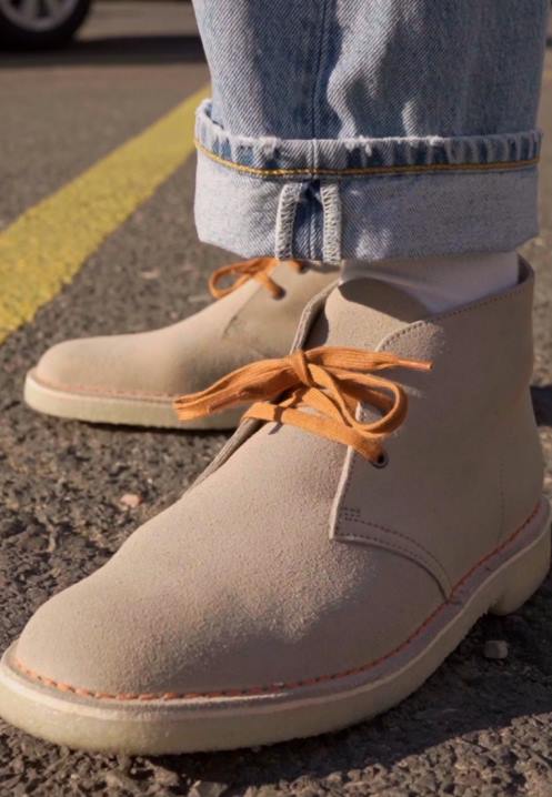 desert boot casual nauhat sand clarks Clarks sukupuolineutraali 2DHN7126 hiekka