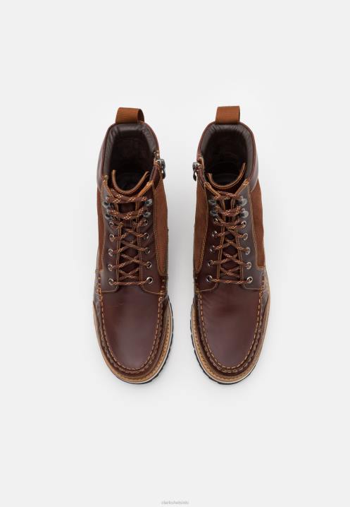 durston hi lace-up nilkkurit clarks british tan Clarks sukupuolineutraali 2DHN7167 brittiläinen rusketus