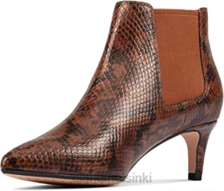 laina 55 boot 2 dark tan snake clarks Clarks sukupuolineutraali 2DHN2054