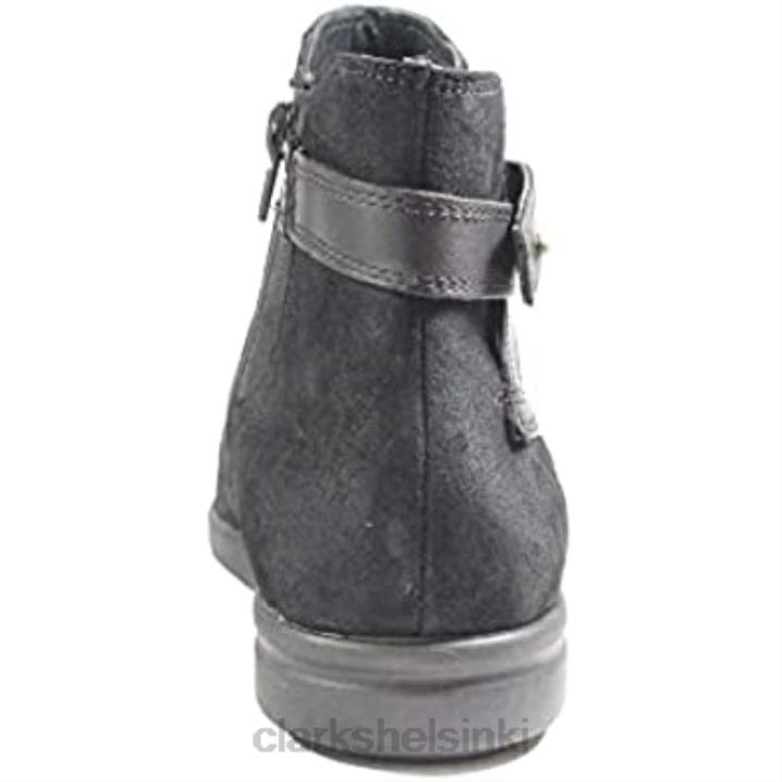 tamzen mid black nahka vetoketjulla naisten saappaat clarks musta Clarks sukupuolineutraali 2DHN85 musta