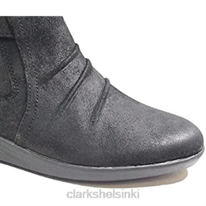 tamzen mid black nahka vetoketjulla naisten saappaat clarks musta Clarks sukupuolineutraali 2DHN85 musta