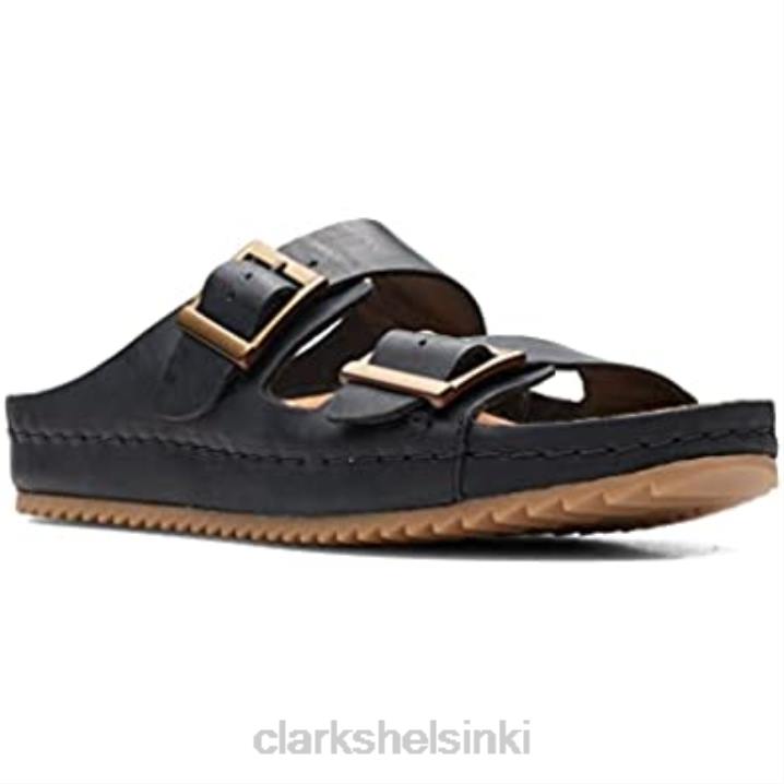 brookleigh aurinko nahka sandaalit mustat clarks Clarks sukupuolineutraali 2DHN446