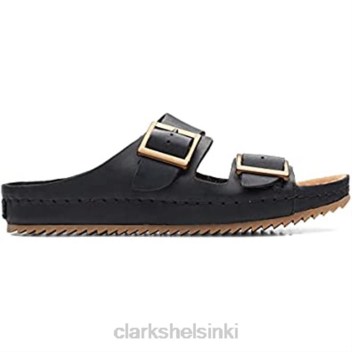 brookleigh aurinko nahka sandaalit mustat clarks Clarks sukupuolineutraali 2DHN446
