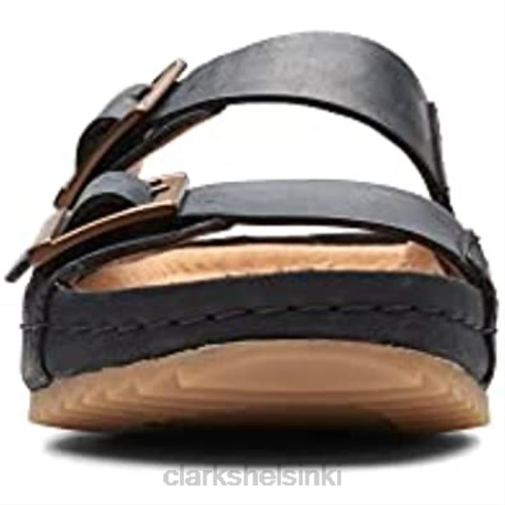 brookleigh aurinko nahka sandaalit mustat clarks Clarks sukupuolineutraali 2DHN446