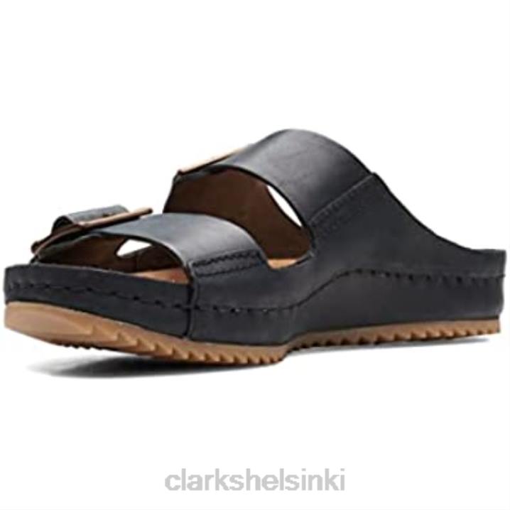 brookleigh aurinko nahka sandaalit mustat clarks Clarks sukupuolineutraali 2DHN446