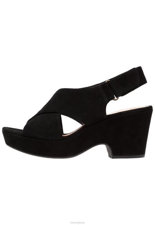 mustat clarks maritsa lara alustasandaalit Clarks sukupuolineutraali 2DHN6915 musta