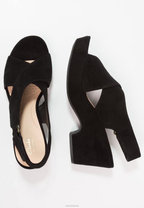 mustat clarks maritsa lara alustasandaalit Clarks sukupuolineutraali 2DHN6915 musta