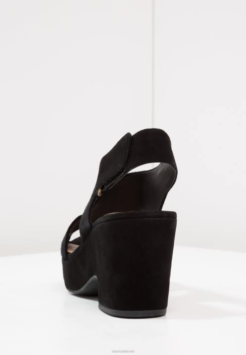 mustat clarks maritsa lara alustasandaalit Clarks sukupuolineutraali 2DHN6915 musta