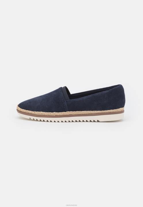 laivastonsiniset clarks serena-slip-ons Clarks sukupuolineutraali 2DHN6944 laivasto