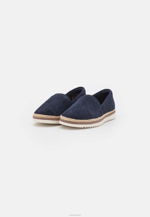 laivastonsiniset clarks serena-slip-ons Clarks sukupuolineutraali 2DHN6944 laivasto