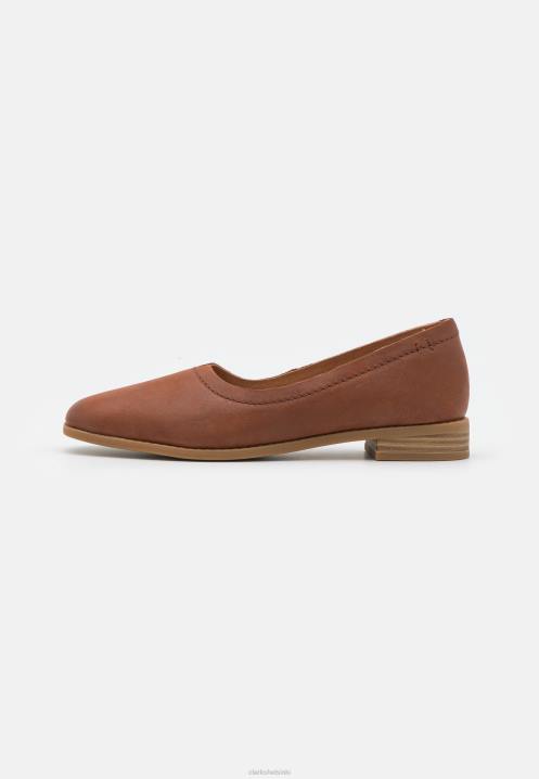 puhdas kävellä slip-ons clarks tummanruskea lea Clarks sukupuolineutraali 2DHN6927 tumma rusketus lea