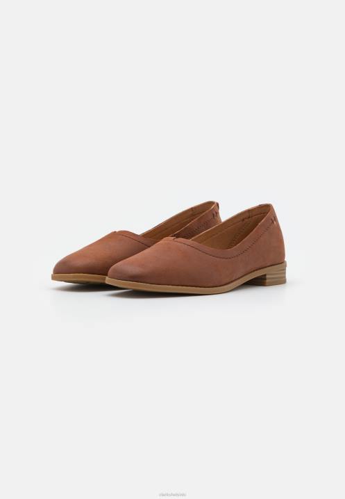 puhdas kävellä slip-ons clarks tummanruskea lea Clarks sukupuolineutraali 2DHN6927 tumma rusketus lea