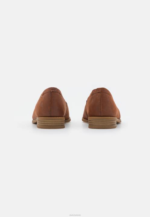 puhdas kävellä slip-ons clarks tummanruskea lea Clarks sukupuolineutraali 2DHN6927 tumma rusketus lea